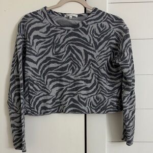 Antistar Gray and Black Knit Top